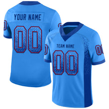 Laden Sie das Bild in den Galerie-Viewer, Custom Powder Blue Royal-Red Mesh Drift Fashion Football Jersey
