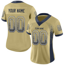 Загрузить изображение в средство просмотра галереи, Custom Vegas Gold Navy-White Mesh Drift Fashion Football Jersey
