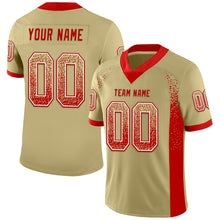 Загрузить изображение в средство просмотра галереи, Custom Vegas Gold Red-White Mesh Drift Fashion Football Jersey
