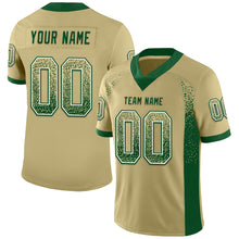 Загрузить изображение в средство просмотра галереи, Custom Vegas Gold Green-White Mesh Drift Fashion Football Jersey
