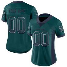 Загрузить изображение в средство просмотра галереи, Custom Midnight Green Navy-Gray Mesh Drift Fashion Football Jersey
