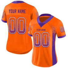 Загрузить изображение в средство просмотра галереи, Custom Orange Purple-White Mesh Drift Fashion Football Jersey
