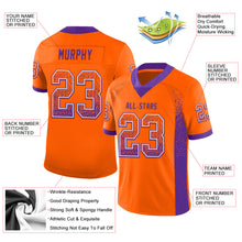 Загрузить изображение в средство просмотра галереи, Custom Orange Purple-White Mesh Drift Fashion Football Jersey
