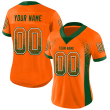 Загрузить изображение в средство просмотра галереи, Custom Orange Green-White Mesh Drift Fashion Football Jersey
