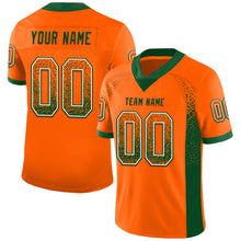 Загрузить изображение в средство просмотра галереи, Custom Orange Green-White Mesh Drift Fashion Football Jersey
