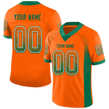 Загрузить изображение в средство просмотра галереи, Custom Orange Kelly Green-White Mesh Drift Fashion Football Jersey
