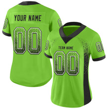 Загрузить изображение в средство просмотра галереи, Custom Neon Green Black-White Mesh Drift Fashion Football Jersey
