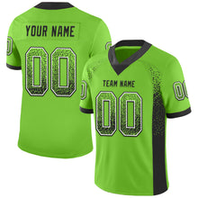 Загрузить изображение в средство просмотра галереи, Custom Neon Green Black-White Mesh Drift Fashion Football Jersey
