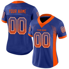 Загрузить изображение в средство просмотра галереи, Custom Royal Orange-White Mesh Drift Fashion Football Jersey
