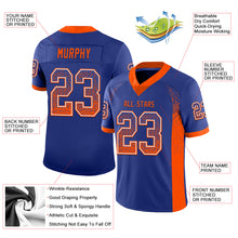 Загрузить изображение в средство просмотра галереи, Custom Royal Orange-White Mesh Drift Fashion Football Jersey
