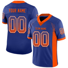 Загрузить изображение в средство просмотра галереи, Custom Royal Orange-White Mesh Drift Fashion Football Jersey
