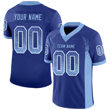 Загрузить изображение в средство просмотра галереи, Custom Royal Light Blue-White Mesh Drift Fashion Football Jersey
