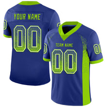 Загрузить изображение в средство просмотра галереи, Custom Royal Neon Green-White Mesh Drift Fashion Football Jersey
