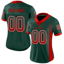 Load image into Gallery viewer, Custom Green Red-White Mesh Drift Fashion Football Jersey
