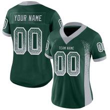 Загрузить изображение в средство просмотра галереи, Custom Green Gray-White Mesh Drift Fashion Football Jersey
