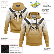 Загрузить изображение в средство просмотра галереи, Custom Stitched White Black-Old Gold Fade Fashion Arrow Sports Pullover Sweatshirt Hoodie
