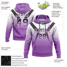 Загрузить изображение в средство просмотра галереи, Custom Stitched White Black-Medium Purple Fade Fashion Arrow Sports Pullover Sweatshirt Hoodie
