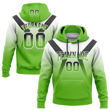 Загрузить изображение в средство просмотра галереи, Custom Stitched White Black-Aurora Green Fade Fashion Arrow Sports Pullover Sweatshirt Hoodie
