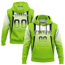 Charger l&#39;image dans la galerie, Custom Stitched White Black-Neon Green Fade Fashion Line Sports Pullover Sweatshirt Hoodie
