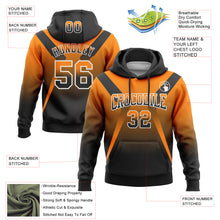 Load image into Gallery viewer, Custom Stitched Bay Orange Black-White Fade Fashion Arrow Sports Pullover Sweatshirt Hoodie
