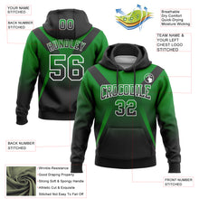 Загрузить изображение в средство просмотра галереи, Custom Stitched Grass Green Black-White Fade Fashion Arrow Sports Pullover Sweatshirt Hoodie
