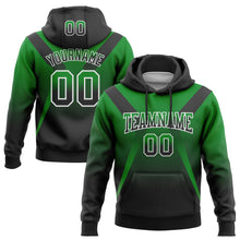 Загрузить изображение в средство просмотра галереи, Custom Stitched Grass Green Black-White Fade Fashion Arrow Sports Pullover Sweatshirt Hoodie
