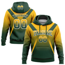 Charger l&#39;image dans la galerie, Custom Stitched Gold Green-White Fade Fashion Arrow Sports Pullover Sweatshirt Hoodie
