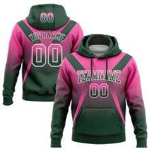 Charger l&#39;image dans la galerie, Custom Stitched Pink Green-White Fade Fashion Arrow Sports Pullover Sweatshirt Hoodie
