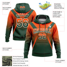 Charger l&#39;image dans la galerie, Custom Stitched Orange Green-White Fade Fashion Arrow Sports Pullover Sweatshirt Hoodie
