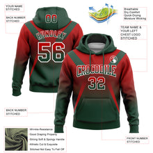 Charger l&#39;image dans la galerie, Custom Stitched Red Green-White Fade Fashion Arrow Sports Pullover Sweatshirt Hoodie
