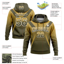 Загрузить изображение в средство просмотра галереи, Custom Stitched Old Gold Olive-White Fade Fashion Arrow Sports Pullover Sweatshirt Hoodie
