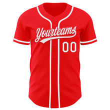 Загрузить изображение в средство просмотра галереи, Custom Fire Red White Authentic Baseball Jersey
