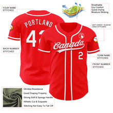 Laden Sie das Bild in den Galerie-Viewer, Custom Fire Red White Authentic Baseball Jersey
