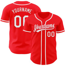 Laden Sie das Bild in den Galerie-Viewer, Custom Fire Red White Authentic Baseball Jersey
