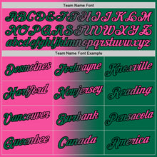 Загрузить изображение в средство просмотра галереи, Custom Kelly Green Pink-Black Gradient Fashion Performance T-Shirt
