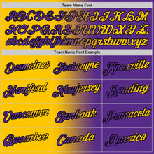 Загрузить изображение в средство просмотра галереи, Custom Purple Yellow-Black Gradient Fashion Performance T-Shirt
