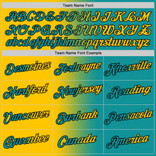 Загрузить изображение в средство просмотра галереи, Custom Teal Yellow-Black Gradient Fashion Performance T-Shirt
