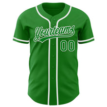 Laden Sie das Bild in den Galerie-Viewer, Custom Grass Green White Authentic Baseball Jersey
