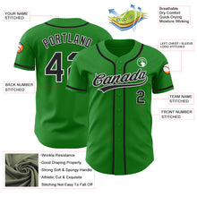 Charger l&#39;image dans la galerie, Custom Grass Green Black-White Authentic Baseball Jersey
