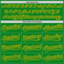 Laden Sie das Bild in den Galerie-Viewer, Custom Grass Green Gold Authentic Baseball Jersey
