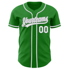 Charger l&#39;image dans la galerie, Custom Grass Green White-Gray Authentic Baseball Jersey
