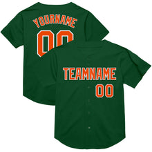 Charger l&#39;image dans la galerie, Custom Green Orange-White Mesh Authentic Throwback Baseball Jersey
