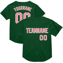 Charger l&#39;image dans la galerie, Custom Green Medium Pink-White Mesh Authentic Throwback Baseball Jersey
