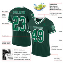 Charger l&#39;image dans la galerie, Custom Green Kelly Green-White Mesh Authentic Throwback Football Jersey
