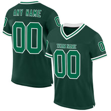 Charger l&#39;image dans la galerie, Custom Green Kelly Green-White Mesh Authentic Throwback Football Jersey
