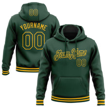 Charger l&#39;image dans la galerie, Custom Stitched Green Gold Sports Pullover Sweatshirt Hoodie
