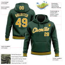 Charger l&#39;image dans la galerie, Custom Stitched Green Gold-White Sports Pullover Sweatshirt Hoodie
