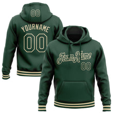 Загрузить изображение в средство просмотра галереи, Custom Stitched Green Cream Sports Pullover Sweatshirt Hoodie
