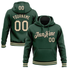 Загрузить изображение в средство просмотра галереи, Custom Stitched Green Cream-Black Sports Pullover Sweatshirt Hoodie
