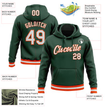 Загрузить изображение в средство просмотра галереи, Custom Stitched Green White-Orange Sports Pullover Sweatshirt Hoodie
